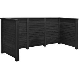 Plus Plank Renoveringsskjul, 3 hinkar, svart