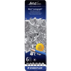 Staedtler Mars Lumograph 100 blyertspennor | 6 st.