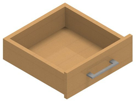 Jive+ låda utan lås, bokfaner, djup 42 cm