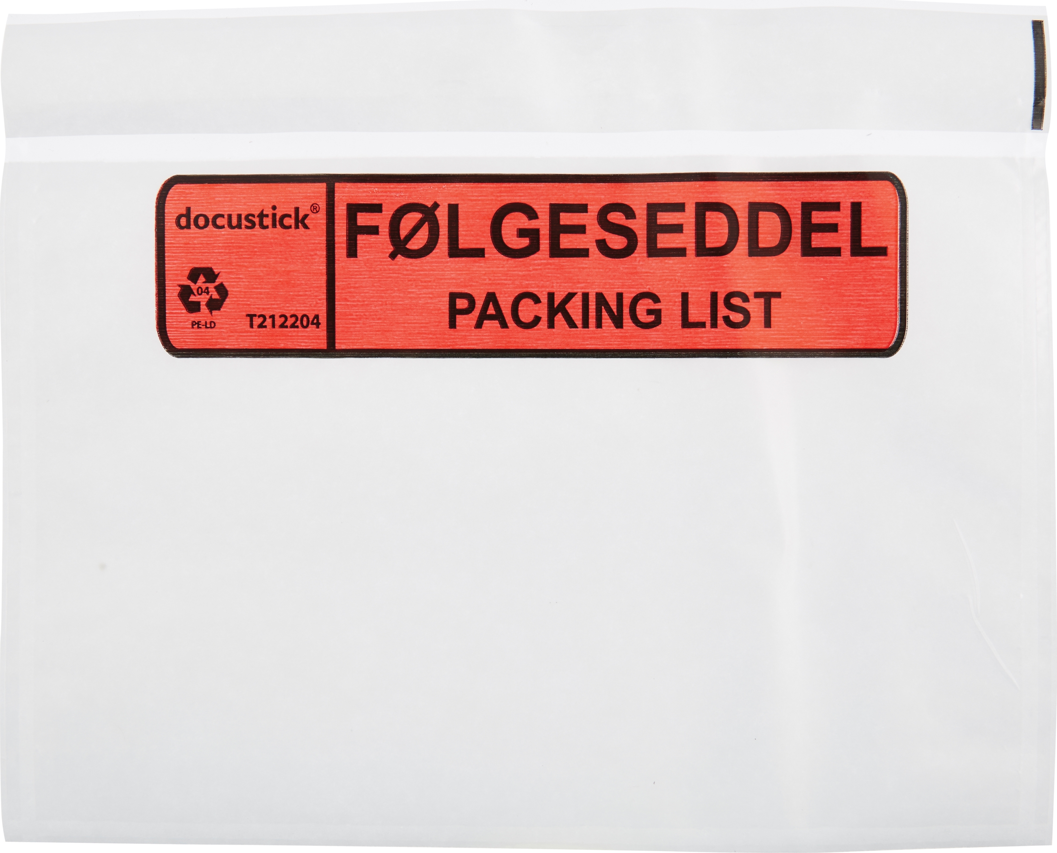 Följesedelsficka, “Följesedel/Packing list”, C6, 1