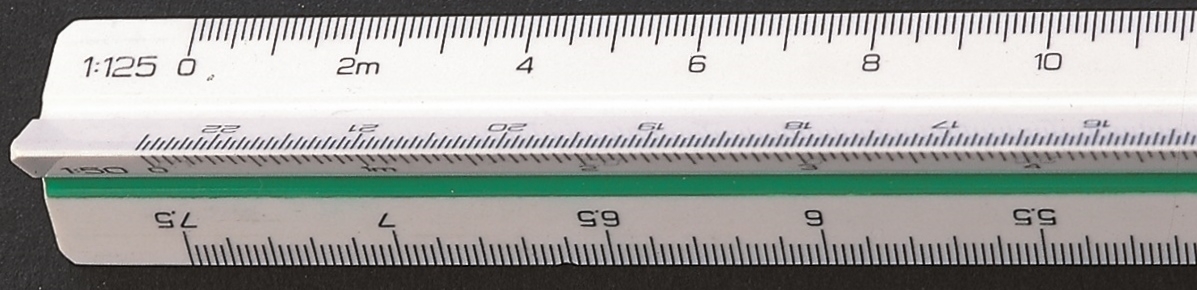 Linex 314 trekantig måttstock, 30 cm