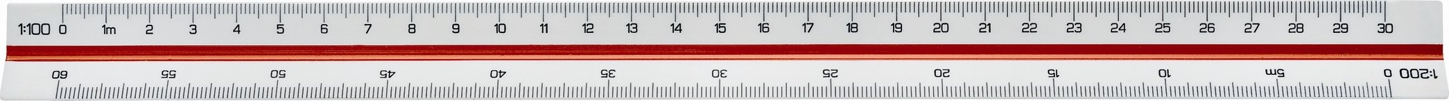 Linex 312 trekantig måttstock, 300 mm