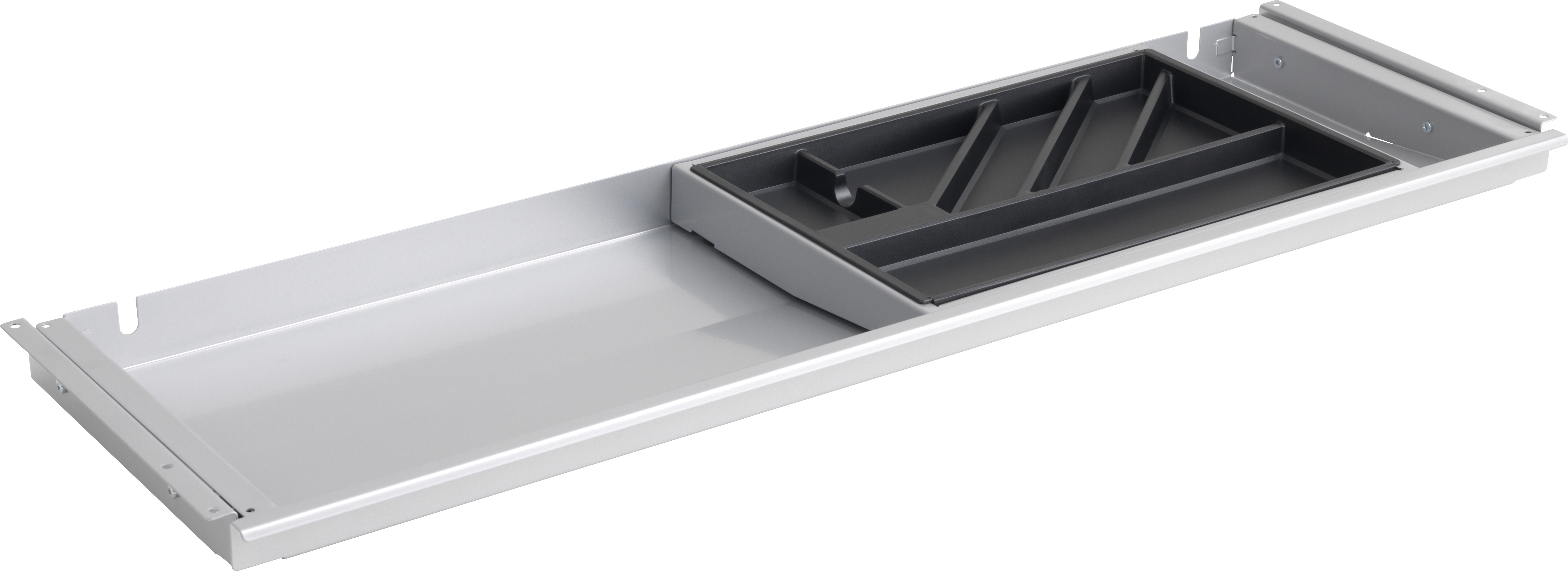 Slim Tray utdragbar låda i aluminium