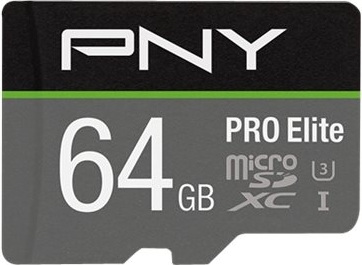 Minneskort microSDXC PNY 4K Pro Elite 64GB Class10