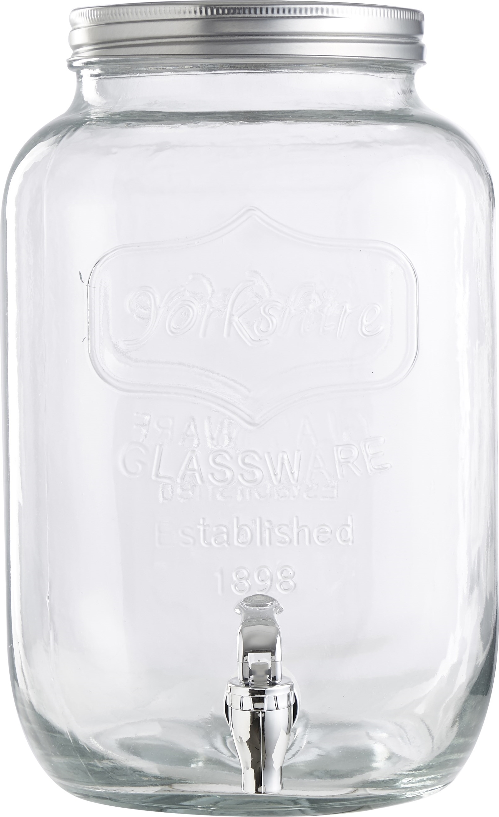 Glasbehållare med tappkran | 8 liter