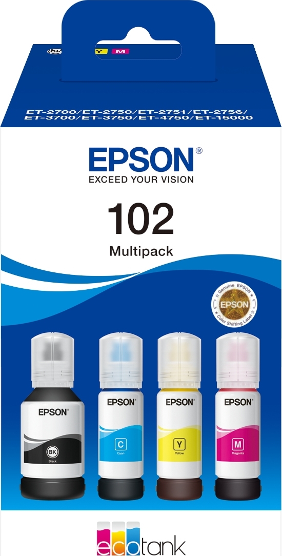 Epson T102 bläckpatroner | multipack